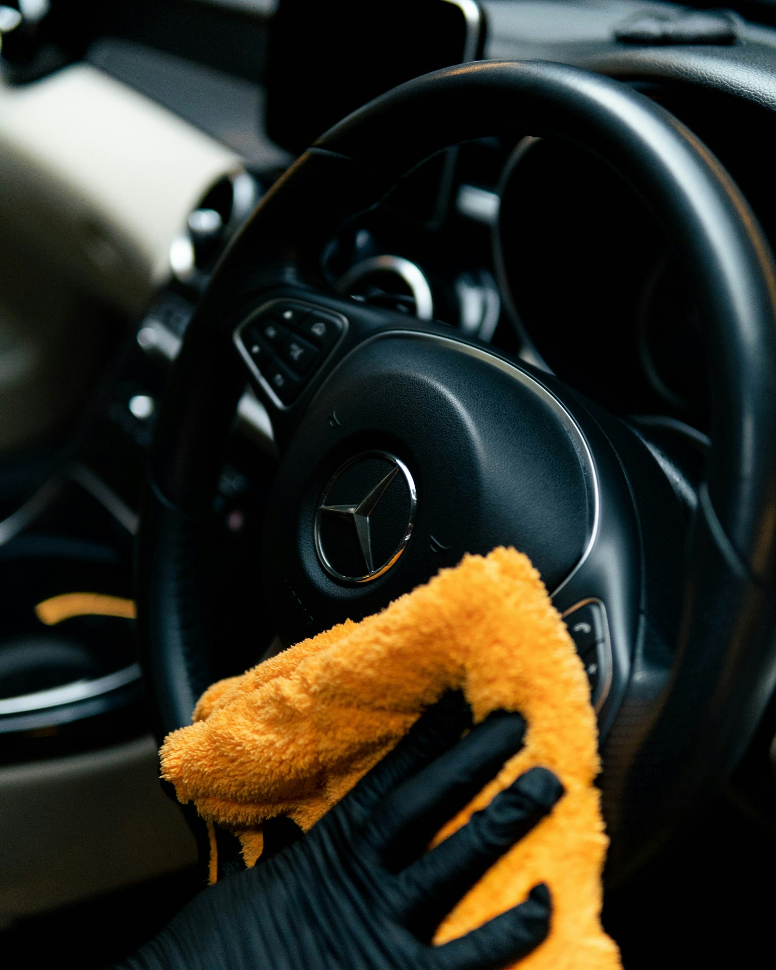 Interieur detailing van een dashboard